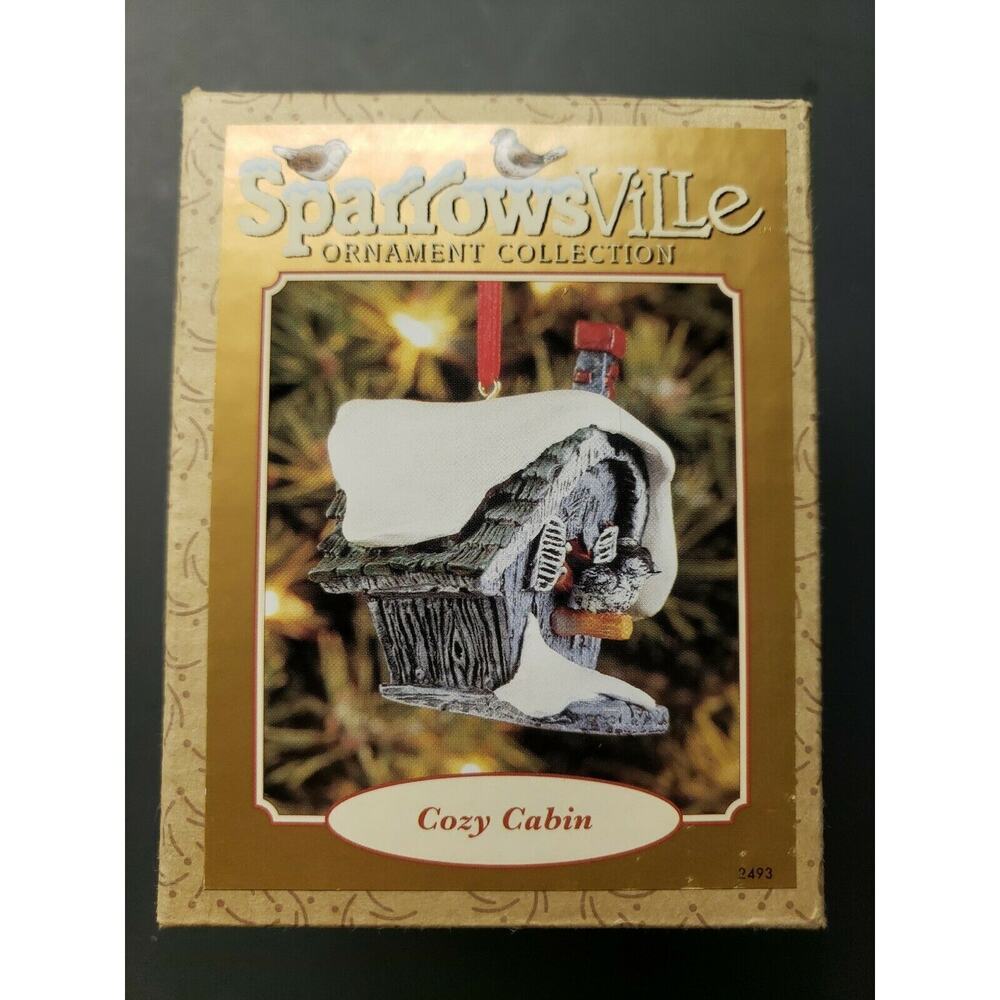 Lowell Davis Sparrowsville Christmas Ornament Ertl New in Box Cozy Cabin U10